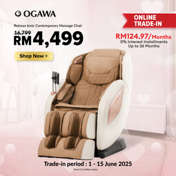 [Trade-In] [NEW Arrival] Ogawa RetreaX Ionic Contemporary Massage Chair [Deposit RM200 Only] [Free Shipping WM]*